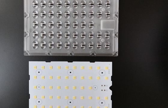 কেনা রোড ল্যাম্পের জন্য 150W 3030 SMD LED স্ট্রিট লাইট কম্পোনেন্ট অপটিক্স অ্যারে লেন্স অনলাইনে উৎপাদন
