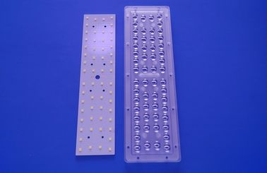 কেনা 145x70 ডিগ্রী 3030SMD 150-160LM / W LED মডিউল এবং স্ট্রিটলাইট উপাদানগুলির জন্য পিসি অ্যারে লেন্স অনলাইনে উৎপাদন