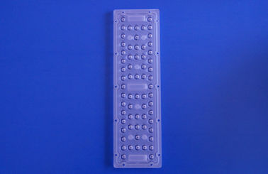 কেনা TYPE3 64pcs 3030 LED লেন্স 250 * 74mm প্লাস্টিক উপাদান নেতৃত্বে স্ট্রিট লাইট লেন্স অ্যারে অনলাইনে উৎপাদন