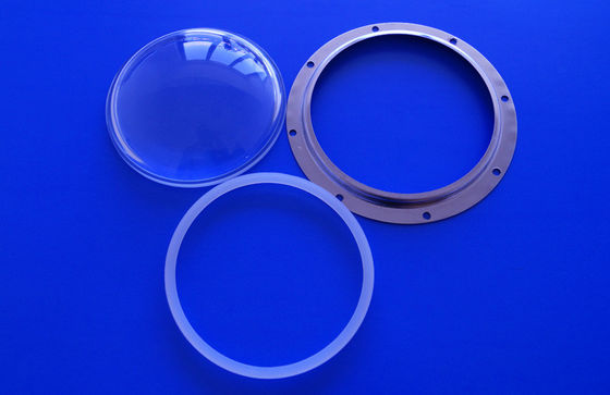Wide angle glass LED lens , LED Optical Lens For 100W projector light