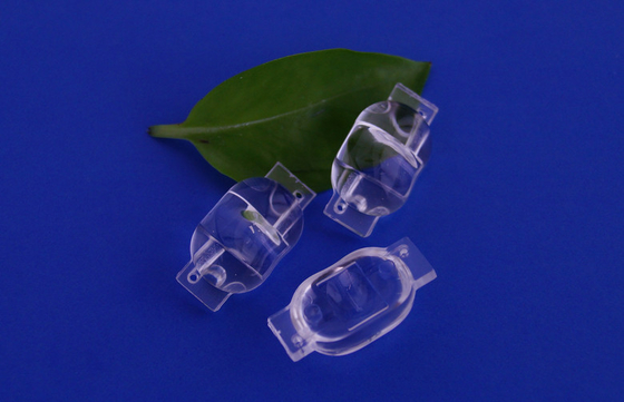 High Power 3 / 1 watt PC AsymmetricLed Optic Lens 70 X 140 degree