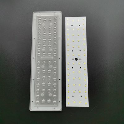 56 W SMD 3030 PC Led Light Lens , Led Street Light Lens For Led Road Lamp