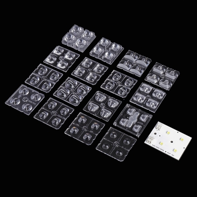 কেনা 2x2 মডিউল LED স্ট্রিট লাইট লেন্স পিসি LED লেন্স রাস্তা ল্যাম্প জন্য অনলাইনে উৎপাদন