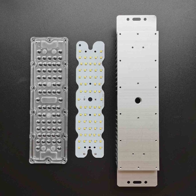 কেনা 50W SMD3030 PC লেন্স LED স্ট্রিট লাইট মডিউল ওয়াটারপ্রুফ 8 সিরিজ 8 প্যারালাল 48V হিট সিঙ্ক সহ অনলাইনে উৎপাদন