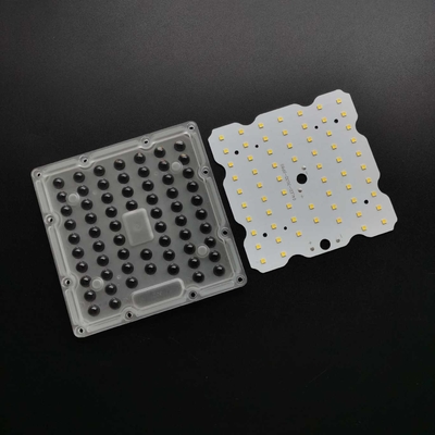 50w 90 Degree SMD3030 Square LED Lens For Tunnel Light