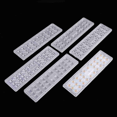 কেনা 5050 SMD LED Lens Array PC LED অপটিক্যাল লেন্স 270x75mm LED স্ট্রিট লাইটের জন্য অনলাইনে উৎপাদন