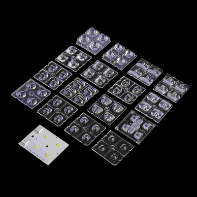কেনা 2x2 LED মডিউল 50x50 মিমি 4 ইন 1 LED অপটিক্যাল লেন্স রোড ল্যাম্পের জন্য অনলাইনে উৎপাদন
