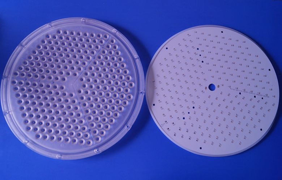 কেনা 200 ওয়াট উচ্চ বে হাল্কা লেন্স PCB বোর্ড / 234 পিএসএস SMD 3030 LED লেন্স অনলাইনে উৎপাদন
