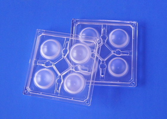 4 LED High Bay Light Lens 90X90MM Shop Box Type 5730 / 5050 SMD Optical Grade PC