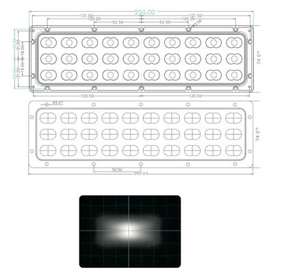 Street Lighting LED Collimator Lens , 30W PC Led Road Lamp Street Lens