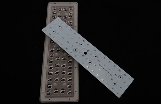 56W অ্যারে এবং একাধিক বিম অ্যাঙ্গেল সহ এলইডি স্ট্রিট লাইট এবং রোড ল্যাম্পের জন্য পিসি উপাদান অপটিক্যাল এলইডি লেন্স