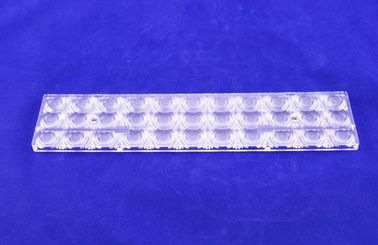 ওয়াটারপ্রুফ PMMA LED স্ট্রিট লাইট লেন্স, মাইক্রো LED Array 60 ডিগ্রী বিম এঙ্গেল
