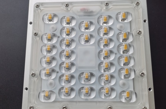50W SMD 5050 LED স্ট্রিট লাইট উপাদান, LED লেন্স 236x70mm 130x130mm