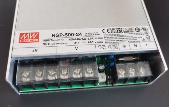 MEAN WELL RSP-500-24 24V 21A 504W AC DC সিঙ্গেল আউটপুট এনক্লোজড সুইচিং পাওয়ার সাপ্লাই