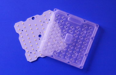 50W স্কয়ার LED শর্ট লাইট যন্ত্রাংশ 80X150 ডিগ্রী লেন্স PH3030 SMD LED 160LM / W