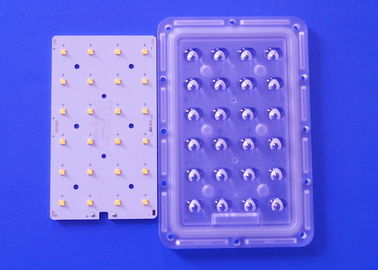 12V 24V সৌর LED পিসিবি মডিউল 3X8 বোর্ড সোলারিং XTE XPG LED এর সাথে অসম্মত লেন্স