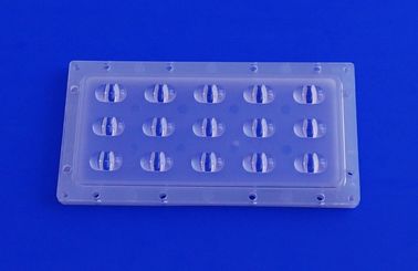 15W উচ্চ ক্ষমতা এসএমডি LED স্ট্রিট লাইট লেন্স, পিসি প্লাস্টিকের সঙ্গে LED লেন্স অ্যারে