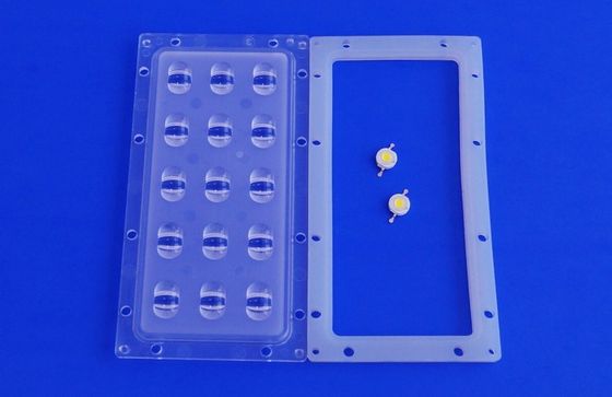 15W High Power SMD Led Street Light Lens , Led Lens Array with PC Plastic