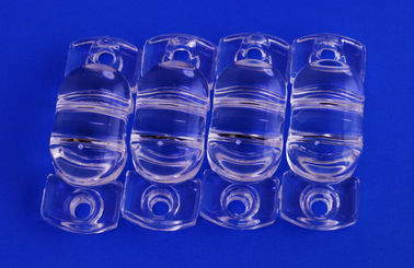 PMMA বা পিসি অপটিক 1W / 3W LED স্ট্রিট লাইট লেন্স 120 x 45 ডিগ্রী