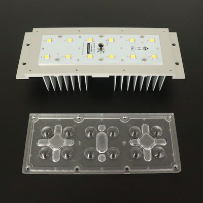 12–50W 5050 SMD LED স্ট্রিট লাইট মডিউল 145x70 ডিগ্রি বিম অ্যাঙ্গেল এবং ইন্টিগ্রেটেড অ্যালুমিনিয়াম হিটসিঙ্ক শিল্প ও রাস্তার আলোর জন্য