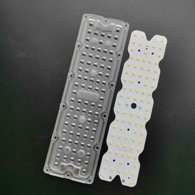 90 ডিগ্রী LED স্ট্রিট লাইট মডিউল অপটিক্যাল পিসি 50w SMD3030 সিলিকন গ্যাসকেট