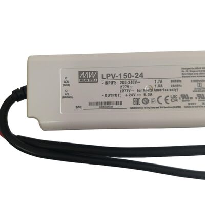 LED ইন্ডোর আলোর জন্য বাল্ক 150W 24V একক আউটপুট IP67 জলরোধী পাওয়ার সাপ্লাই