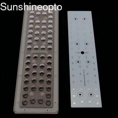 56W PC LED স্ট্রিট লাইট লেন্স বিভিন্ন ডিগ্রী বিম অ্যাঙ্গেল এবং SMD 3030 LEDs উচ্চ আলোকিত ফ্লাক্সের জন্য