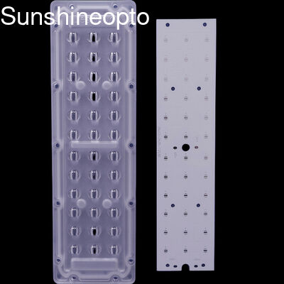 3X12 36 LED 3030 3535 SMD স্ট্রিট লাইট লেন্স 65x150 ডিগ্রি বিম এঙ্গেল অপটিক্যাল গ্রেড পিসি উল্লম্ব হালকা বিতরণ