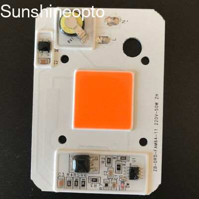 AC220V ইনপুট সহ 50W হাই পাওয়ার COB LED PCB বোর্ড এবং গ্রো লাইটের জন্য 140 ডিগ্রি ভিউয়িং অ্যাঙ্গেল