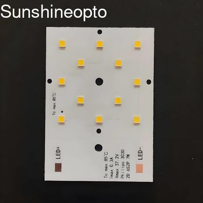 7W SMD 3030 LED PCB বোর্ড LED স্ট্রিট লাইট মডিউলের জন্য কাস্টমাইজড 50x50mm লেন্স