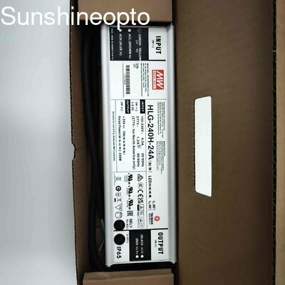 240W 24V ধ্রুবক কারেন্ট এলইডি পাওয়ার সাপ্লাই, উচ্চ বে এবং আউটডোর আলোর জন্য IP65 জলরোধী