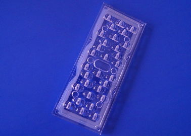 3030SMD LED স্ট্রিট লাইট লেন্স 173 এমএম ওয়াইড এঙ্গেল 176x96 ডিগ্রী হাই লাইট আউটপুট