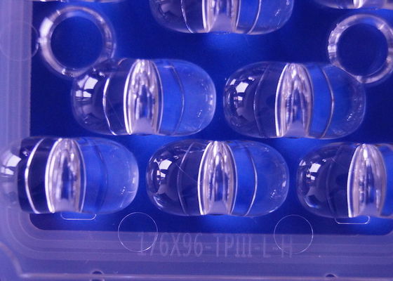 3030SMD LED Street Light Lens 173MM Wide Angle 176x96 Degree High Light Output