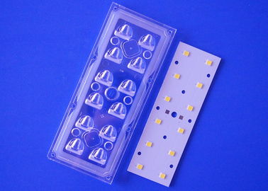173 এমএম 2X6 12 LED স্ট্রিট লাইট মডিউল 5050SMD 1-5W 12W - 35W 135X55 ডিগ্রী