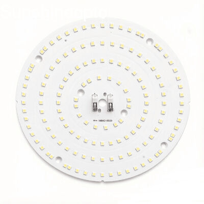 100W 3030 LED PCB মডিউল সহ হাই বে লেন্স 92% লাইট ট্রান্সমিট্যান্স পিসি অপটিক্যাল লেন্স ইন্ডাস্ট্রিয়াল হাই বে লাইটিং এর জন্য