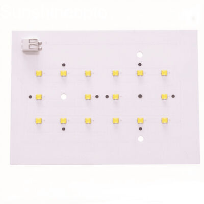 LED আলোর জন্য কাস্টম অ্যালুমিনিয়াম LED PCB বোর্ড একক-স্তর সাদা PCB প্রস্তুতকারকের
