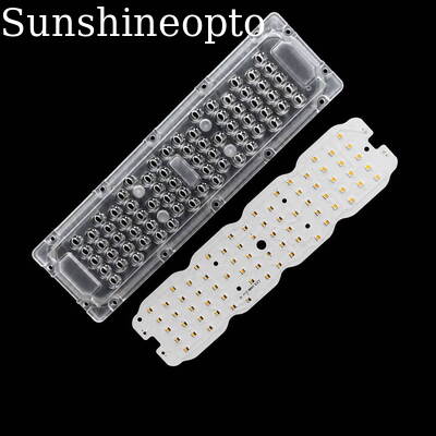 60W 72pcs SMD 3030 LED স্ট্রিট লাইট মডিউল 80×150 ডিগ্রি বিম অ্যাঙ্গেল সহ