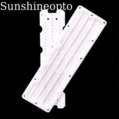 কাস্টম 64-ইন-1 3030 SMD LED PCB বোর্ড রোডওয়ে এবং ইন্ডাস্ট্রিয়াল লাইটিং এর জন্য 90×110 ডিগ্রী অপটিক্যাল পিসি লেন্স সহ
