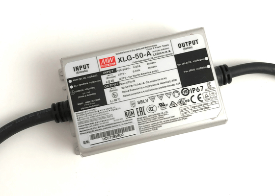 LED লাইটের জন্য 50W ধ্রুবক বর্তমান LED পাওয়ার সাপ্লাই 24v 36v 48v 54v MEANWELL ড্রাইভার