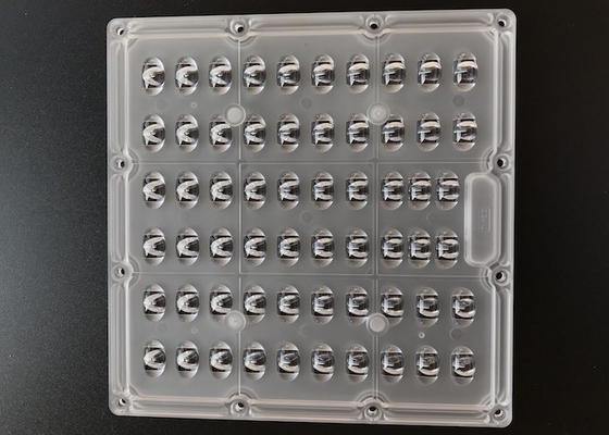 175x175mm 5050 SMD LED অ্যারে লেন্স টাইপ 2 স্কয়ার লাইট লেন্স 60w 120w